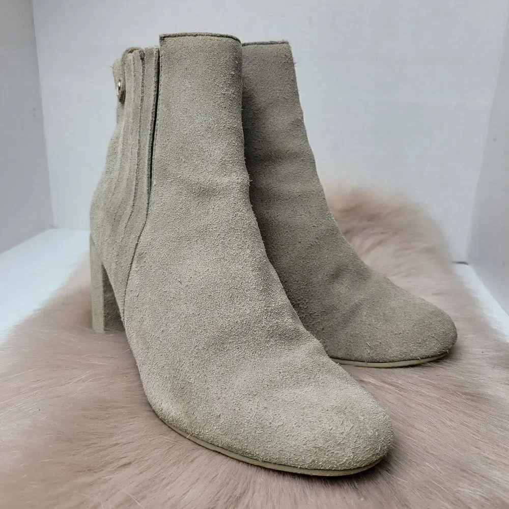 Zara Women's Grey Chelsea Ankle Bootie Shoes Size 6.5